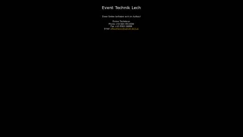 Website Screenshot: Event Technik Lech - Event Technik Lech - Date: 2023-06-22 15:00:38