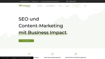 Website Screenshot: Evergreen Media AR GmbH - Evergreen Media® | SEO & Content mit Business Impact - Date: 2023-06-22 15:00:38