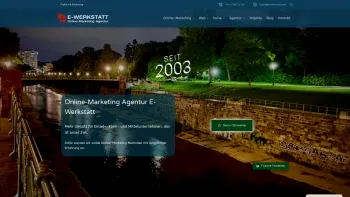 Website Screenshot: E-Werkstatt Online-Marketing / Internet-Marketing Agentur in Wien - E-Werkstatt — Online-Marketing Agentur in Wien - Date: 2023-06-22 15:00:38