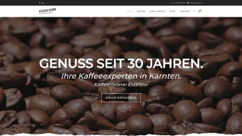 Website Screenshot: Kaffeerösterei Exzelsior Caffe Exzelsior vom feinsten - Die Kaffeerösterei in Kärnten – Kaffeerösterei Exzelsior - Date: 2023-06-22 15:11:19