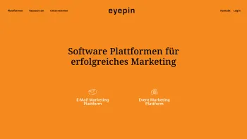 Website Screenshot: eyepin® eMarketing Software Crosslinks GmbH - E-mail Software Plattformen für erfolgreiches Marketing by Eyepin - Date: 2023-06-22 15:11:19