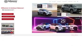 Website Screenshot: Auto-Falbesoner GmbH Co. KeTitel - Startseite - Toyota Falbesoner - Date: 2023-06-22 15:11:19
