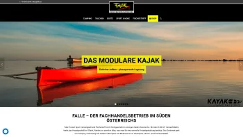 Website Screenshot: Falle GmbH - Falle Freizeit Sport Campingwelt und Fischertreff - Date: 2023-06-14 10:39:45