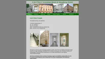 Website Screenshot: A & K FALLY Immobilienbesitz & Verwaltung GmbH - A&K Fally GmbH - Date: 2023-06-22 15:17:05