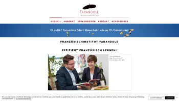 Website Screenshot: Farandole, Ihre Französisch-Sprachschule in Wien - Französisch lernen | Französischinstitut Farandole | Wien - Date: 2023-06-22 15:17:05
