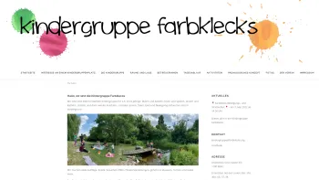 Website Screenshot: Kindergruppe Farbklecks, 1180 Wien - Kindergruppe Farbklecks - Elternverwaltete Kindergruppe in 1180 Wien - Date: 2023-06-22 15:00:45
