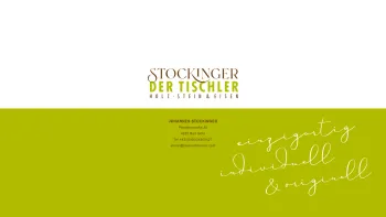 Website Screenshot: Der Tischler Stockinger Johannes - Johannes Stockinger - der Tischler | Bad Ischl, Salzkammergut - Date: 2023-06-22 15:00:43