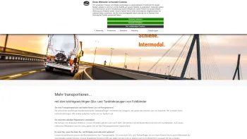 Website Screenshot: FFB Feldbinder Spezialfahrzeugwerke GmbH - Spezialist - Silofahrzeuge, Tankfahrzeuge, Bahnwaggons, Container - Date: 2023-06-22 15:11:23