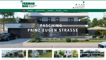 Website Screenshot: Fermanbau Gesellschaft m.b.H - Bauunternehmen für Linz & Umgebung, Oberösterreich - Date: 2023-06-15 16:02:34