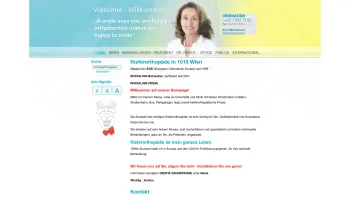 Website Screenshot: Dr. Eva Ferstl-Sziberth - Kieferorthopädie | 1010 Wien - Ferstl-Sziberth Eva Dr - Zahnregulierungen - Kieferorthopädie - Date: 2023-06-22 15:13:25