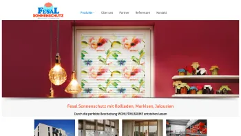 Website Screenshot: Sonderegger FESAL Sonnen und Wetterschutz - Maier Sonnenschutztechnik GmbH, Fesal Wind und Sonnenschutz - Date: 2023-06-14 10:39:48