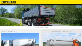 Website Screenshot: Fahrzeugbau Feyertag Lkw-aufbau Lkwaufbau - Kipper - Date: 2023-06-14 10:39:48