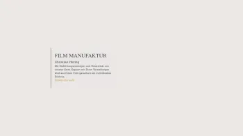 Website Screenshot: FILM MANUFAKTUR - Filmmanufaktur Hering - Date: 2023-06-14 10:39:51