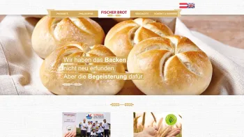Website Screenshot: Fischer Brot Gesellschaft mbH - Fischer Brot: Startseite - Date: 2023-06-22 15:00:56