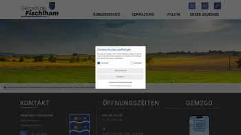 Website Screenshot: Gemeindeamt Fischlham RiS-Kommunal - Fischlham - Oberösterreich - Startseite - Date: 2023-06-22 15:11:27