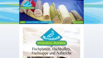 Website Screenshot: Robert Mattersdorfer Fischspezialitäten Räucherfische - Willkommen bei Fischspezialitäten Mattersdorfer in Wernberg bei Villach - Date: 2023-06-22 15:11:27