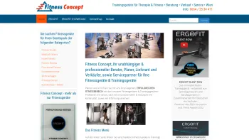 Website Screenshot: Fitness Concept - Fitnessgeräte und Trainingsgeräte von Fitness Concept - Beratung, Planung, Verkauf, Service, Wien - Date: 2023-06-22 15:15:44