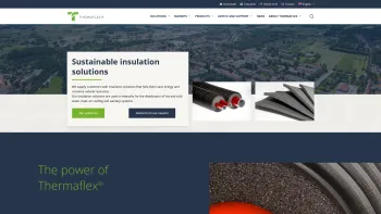 Website Screenshot: Flexalen Vorisolierte Rohre und Isolierprodukte - Sustainable Insulation solutions - Thermaflex - Date: 2023-06-22 15:00:59