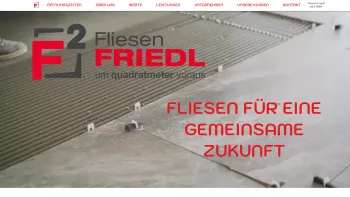 Website Screenshot: Fliesen Friedl - Fliesen Friedl - um quadratmeter voraus - 3932 Kirchberg am Walde 217 - Date: 2023-06-22 15:00:59