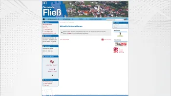 Website Screenshot: Gemeindeamt Fliess RiS-Kommunal - Fliess - GEM2GO WEB - Startseite - Date: 2023-06-22 15:01:00