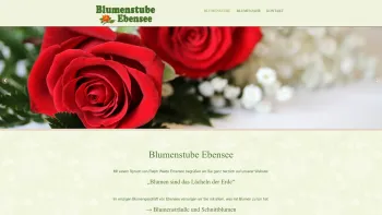 Website Screenshot: Blumenstube Ebensee | ZE Handels und Beteiligung GmbH - Blumenstube Ebensee - Date: 2023-06-22 15:01:00