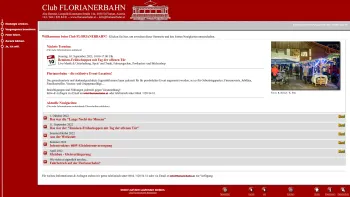 Website Screenshot: Club Florianerbahn.at Punschtramway. - Club Florianerbahn - Willkommen! - Date: 2023-06-22 15:16:24