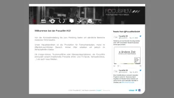 Website Screenshot: Focusfilm ProduktionsgesmbH. - Home - Date: 2023-06-14 10:39:54