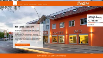 Website Screenshot: Pumpen Förster Gesellschaft Neue Seite 1 - Pumpen Förster - Ihr Experte für Elektro, Heizung & Sanitär - Date: 2023-06-15 16:02:34