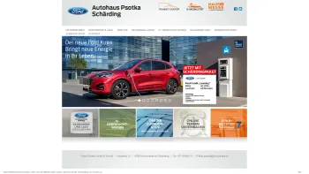 Website Screenshot: Autohaus Psotka - Autohaus Psotka Schärding :: Ford Haupthändler - Date: 2023-06-15 16:02:34