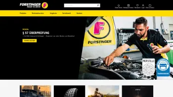 Website Screenshot: Forstinger Österreich GmbH Spittal/Drau - Home - Shop - Date: 2023-06-14 16:35:13