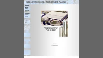 Website Screenshot: Stahlvertrieb Forstner GmbH - Stahlvertrieb Forstner GmbH - Date: 2023-06-22 15:13:29