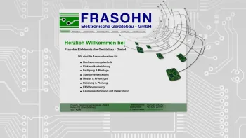 Website Screenshot: Frasohn Elektronische Gerätebau GmbH - Frasohn Elektronische Gerätebau-GmbH - Date: 2023-06-15 16:02:34