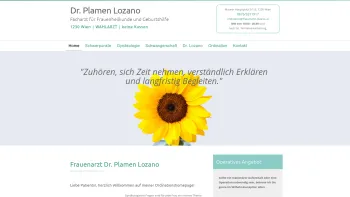 Website Screenshot: Frauenarzt Dr. Plamen Lozano - Home - Frauenarzt Dr. Plamen Lozano - 1230 Wien - Wahlarzt - Date: 2023-06-26 10:26:19