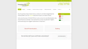 Website Screenshot: Verein Frauen f Frauenhaus Steyr Beratung Wohnen Schutz Tel. 07252/ 87700 - Frauenhaus Steyr - Start - Date: 2023-06-22 15:11:37