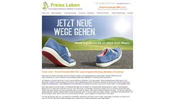 Website Screenshot: Roland Freimüller Freies Leben
psychologische Beratung, Mediation & Coaching - Freies Leben - Roland Freimüller - Diplom Lebens- & Sozialberater - Date: 2023-06-26 10:26:19