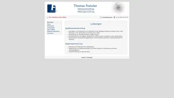 Website Screenshot: Thomas Freissler - Thomas Freissler - Softwareentwicklung, Webprogrammierung ( C, C++, C#, VB 6, VB.NET, PHP ) - Date: 2023-06-22 15:01:10