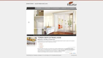 Website Screenshot: FreuHof Türen KG - Exklusive Innentüren - Haustüren | FreuHof - Altenberg / Linz / Österreich - Date: 2023-06-15 16:02:34