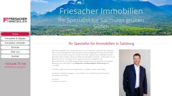 Website Screenshot: Friesacher Immobilien GmbH Anif Salzburg Österreichweite Immobilienangebote und Hausverwaltung - Friesacher Immobilien - Makler für Salzburgs grünen Süden, Anif - Date: 2023-06-22 15:01:11