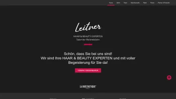 Website Screenshot: Salon der Weltmeister Frisurenmode Leitner - LEITNER HAAR & BEAUTY - Date: 2023-06-22 15:11:37