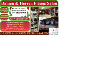 Website Screenshot: Friseur Rose e.U. - www.friseur-rose.at ? - Date: 2023-06-14 10:40:00
