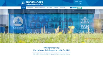 Website Screenshot: Fuchshofer Ges.m.b.H  Startseite - Home - Fuchshofer Präzisionstechnik - Date: 2023-06-22 15:01:15