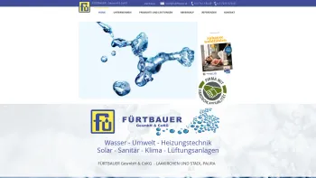 Website Screenshot: Fürtbauer GesmbH & CO KG Wasser-Umwelt-Heiztechnik Solar-Sanitär-Klima-Lüftungsanlagen - Fürtbauer GesmbH & CoKG - Solar - Sanitär - Klima - Laakirchen - Date: 2023-06-22 15:01:16