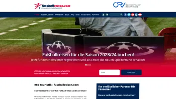 Website Screenshot: RES Touristik GmbH - Rundum sorglos Fußball- und Fanreisen buchen - fussballreisen.com - Date: 2023-06-15 16:02:34