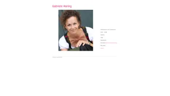 Website Screenshot: Gabriele Haring - Gabriele Haring - Kommunikationstraining, Moderatorin und Sprecherin, Kinesiologie, Yogakurse, Digmalysis - Date: 2023-06-22 15:11:40