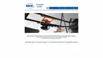 Website Screenshot: Gach compact Krananlagen - Gach Compact GmbH - Date: 2023-06-22 15:11:40