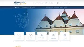 Website Screenshot: Stadtgemeinde Gänserndorf - Stadtgemeinde Gänserndorf - Startseite - Date: 2023-06-15 16:02:34
