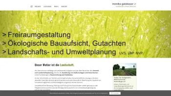 Website Screenshot: Monika Gaisbauer ZT Landschaftsplanung - monika gaisbauer | landschaft umwelt freiraum - Date: 2023-06-22 15:01:20