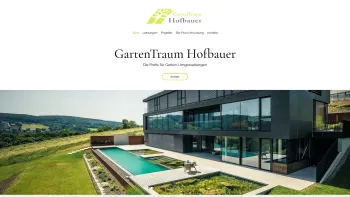 Website Screenshot: GartenTraum Michael Hofbauer e.U. - Start | GartenTraum Hofbauer - Date: 2023-06-22 15:01:24