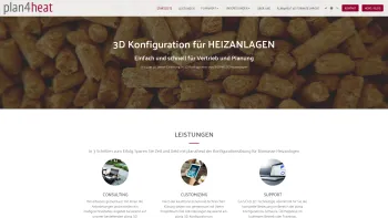 Website Screenshot: GASCAD 3D Technologie GmbH - plan4heat - Die Lösung zur professionellen 3D Konfiguration von Biomasse Heizanlagen - Date: 2023-06-22 15:01:24