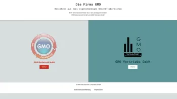 Website Screenshot: GMO Mechatronik GmbH - GMO Mechatronik und Vertriebs GmbH - Date: 2023-06-22 15:01:24